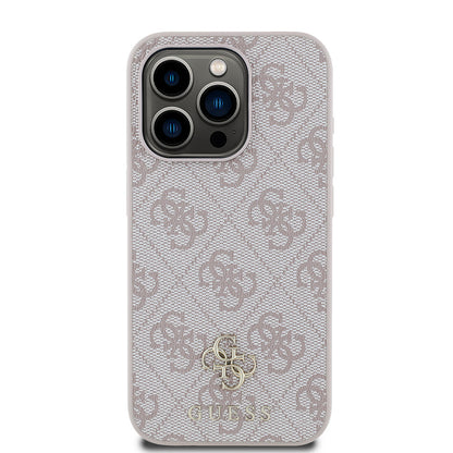 iPhone 15 Pro Kılıf Guess Orjinal Lisanslı M-safe Şarj Özellikli Small 4G Classic Kapak