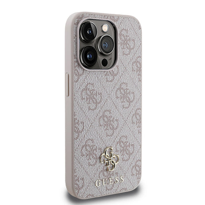 iPhone 15 Pro Kılıf Guess Orjinal Lisanslı M-safe Şarj Özellikli Small 4G Classic Kapak