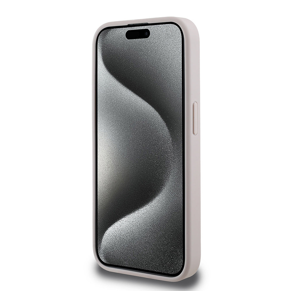 iPhone 15 Pro Kılıf Guess Orjinal Lisanslı M-safe Şarj Özellikli Small 4G Classic Kapak
