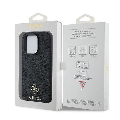 iPhone 15 Pro Kılıf Guess Orjinal Lisanslı M-safe Şarj Özellikli Small 4G Classic Kapak