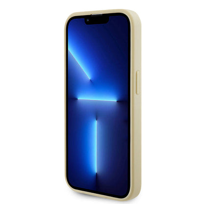 iPhone 15 Pro Kılıf Guess Orjinal Lisanslı M-safe Şarj Özellikli Yazı Logolu Saffiano Kapak