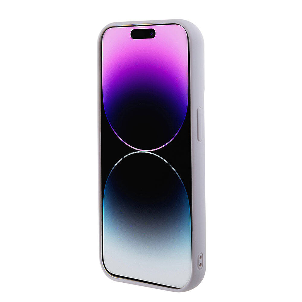 iPhone 15 Pro Kılıf Guess Orjinal Lisanslı PU Deri Metal Yazı Logolu Kapitone Kapak