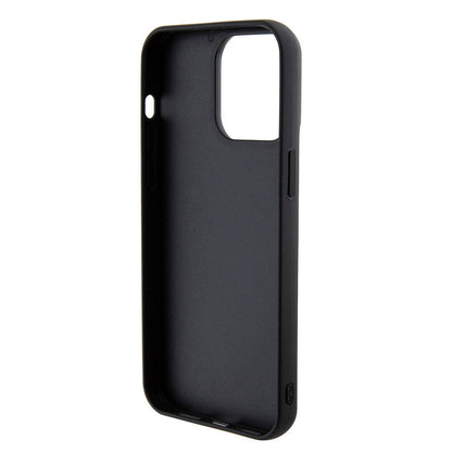 iPhone 15 Pro Kılıf Guess Orjinal Lisanslı Pullu Arka Yüzey Metal Yazı Logolu Sequin Script Kapak