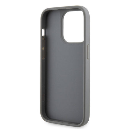 iPhone 15 Pro Kılıf Guess Orjinal Lisanslı Taşlı Arka Yüzey Üçgen Logolu Kapak