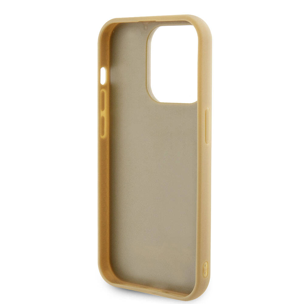 iPhone 15 Pro Kılıf Guess Orjinal Lisanslı Yazı Logolu Disco Script Metal Kapak