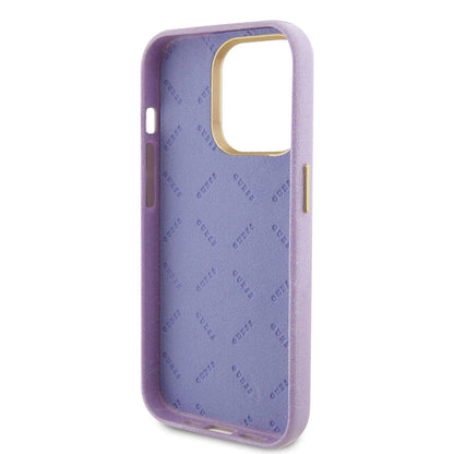 iPhone 15 Pro Kılıf Guess Orjinal Lisanslı Yazı Logolu Glitter Glossy Script Kapak