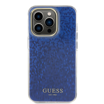 iPhone 15 Pro Kılıf Guess Orjinal Lisanslı Yazı Logolu Mirror Disco Kapak