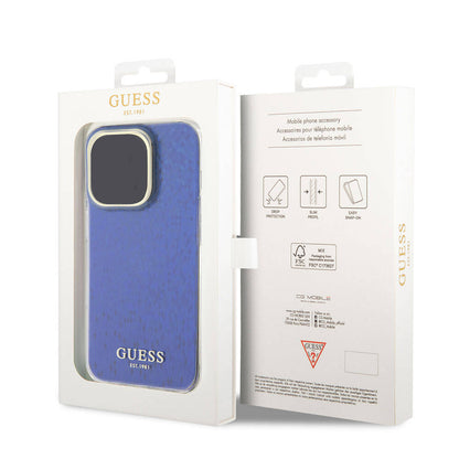 iPhone 15 Pro Kılıf Guess Orjinal Lisanslı Yazı Logolu Mirror Disco Kapak