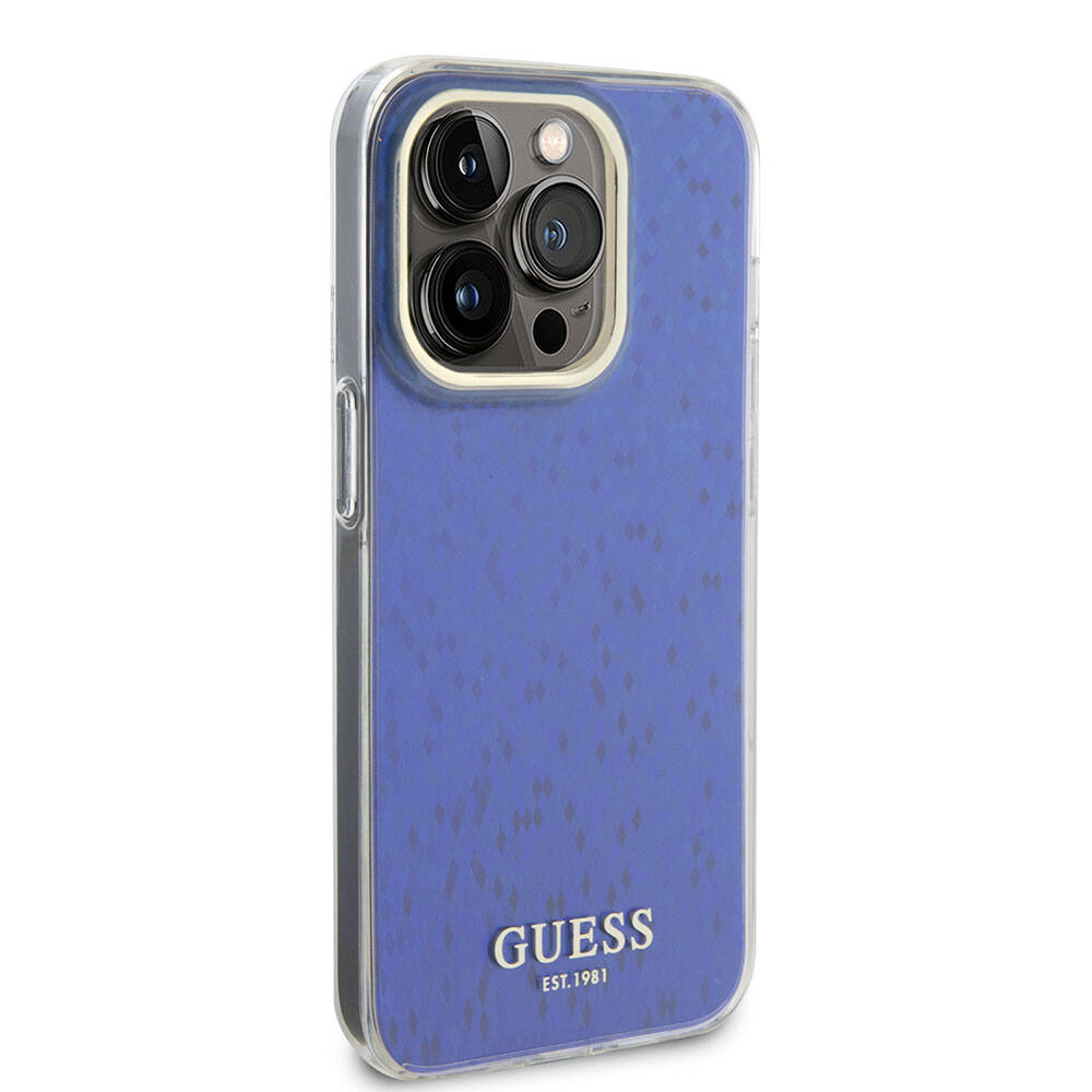 iPhone 15 Pro Kılıf Guess Orjinal Lisanslı Yazı Logolu Mirror Disco Kapak
