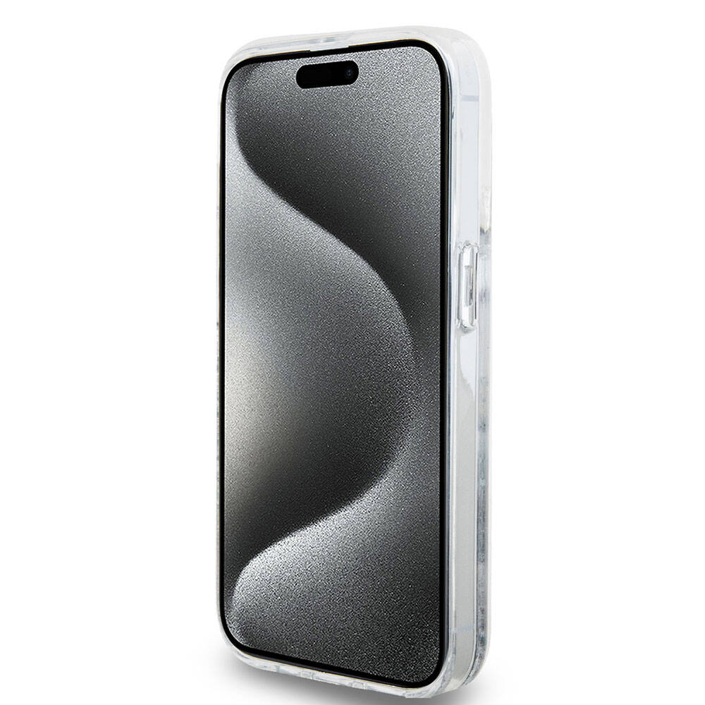iPhone 15 Pro Kılıf Hello Kitty Orjinal Lisanslı İkonik Sıvılı Glitter Kapak