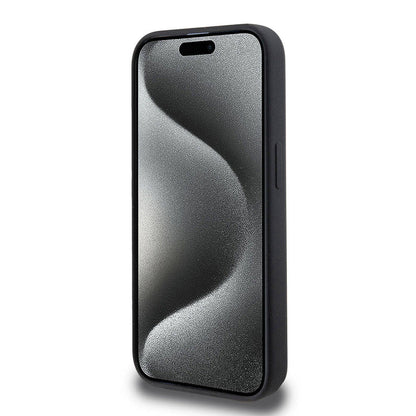 iPhone 15 Pro Kılıf Hello Kitty Orjinal Lisanslı M-safe Şarj Özellikli Kitty Head Deri Kapak