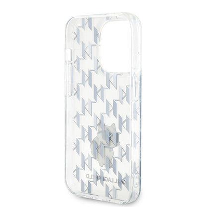 iPhone 15 Pro Kılıf Karl Lagerfeld IML C Monogram Orjinal Lisanslı Kapak
