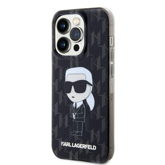 iPhone 15 Pro Kılıf Karl Lagerfeld IML İkonik Monogram Orjinal Lisanslı Kapak