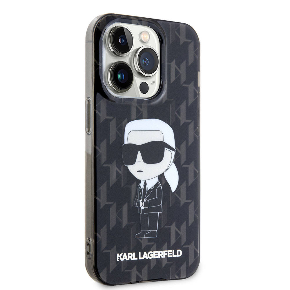 iPhone 15 Pro Kılıf Karl Lagerfeld IML İkonik Monogram Orjinal Lisanslı Kapak