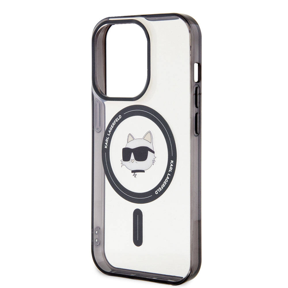 iPhone 15 Pro Kılıf Karl Lagerfeld M-safe Şarj Özellikli IML Choupette Orjinal Lisanslı Kapak