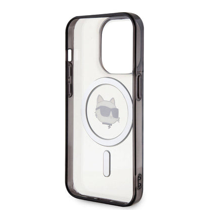 iPhone 15 Pro Kılıf Karl Lagerfeld M-safe Şarj Özellikli IML Choupette Orjinal Lisanslı Kapak