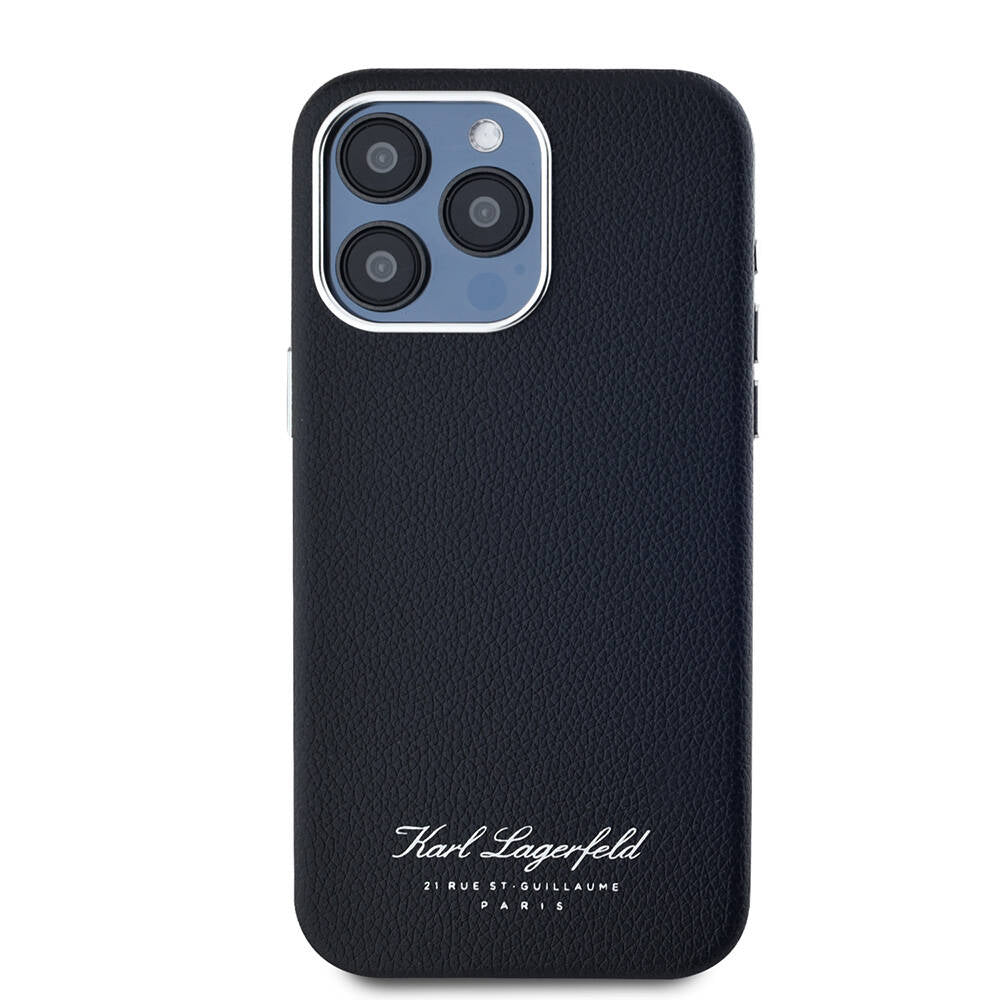 iPhone 15 Pro Kılıf Karl Lagerfeld Orjinal Lisanslı KL Yazılı Hotel Kapak