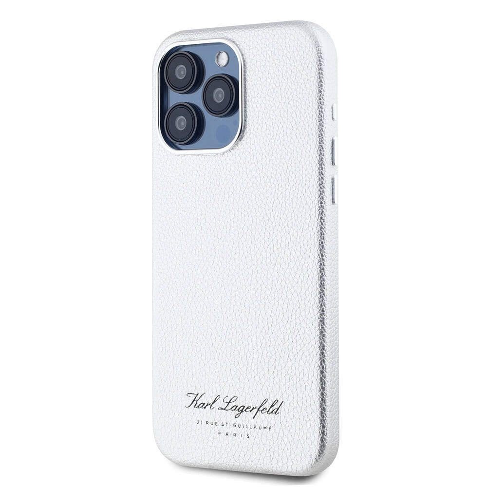iPhone 15 Pro Kılıf Karl Lagerfeld Orjinal Lisanslı KL Yazılı Hotel Kapak