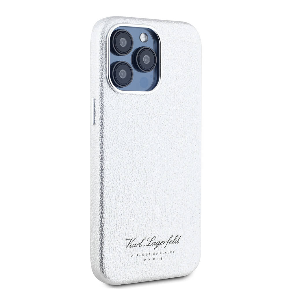 iPhone 15 Pro Kılıf Karl Lagerfeld Orjinal Lisanslı KL Yazılı Hotel Kapak