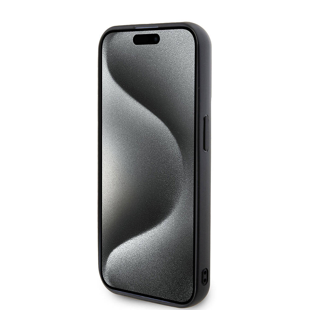 iPhone 15 Pro Kılıf Karl Lagerfeld Silikon 3D K&C Logo Orjinal Lisanslı Kapak