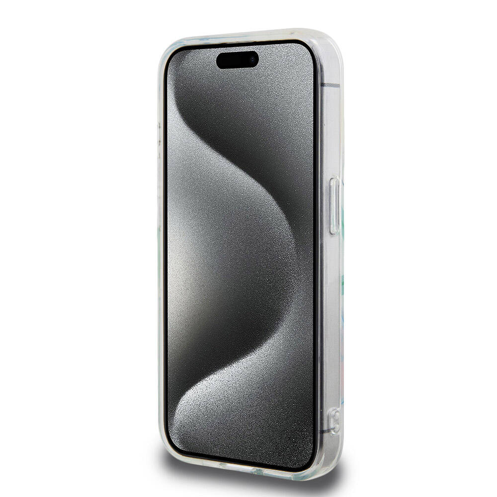 iPhone 15 Pro Kılıf Lacoste Orjinal Lisanslı M-safe Şarj Özellikli Çift Katmanlı Yamalar Desenli Kapak