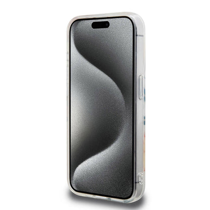 iPhone 15 Pro Kılıf Lacoste Orjinal Lisanslı M-safe Şarj Özellikli Çift Katmanlı Yamalar Desenli Kapak