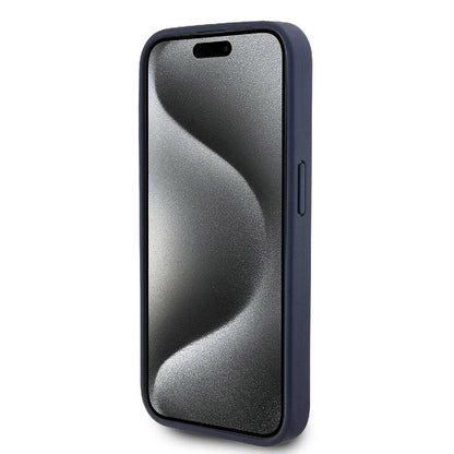 iPhone 15 Pro Kılıf Lacoste Orjinal Lisanslı M-safe Şarj Özellikli PU Deri Görünümlü Karışık Monogram Desenli Kapak