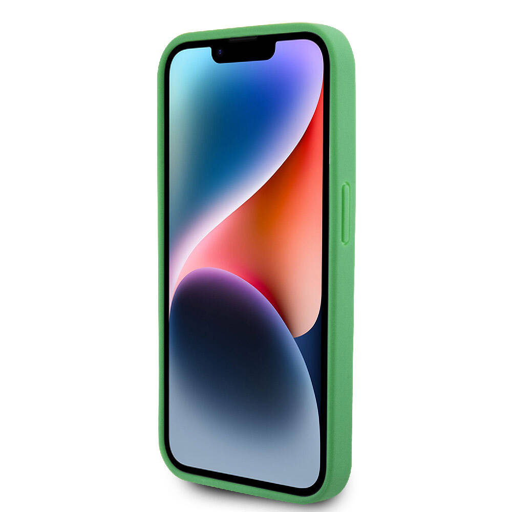iPhone 15 Pro Kılıf Lacoste Orjinal Lisanslı PU Pike Desenli Arka Yüzey İkonik Timsah Dokuma Logolu Kapak