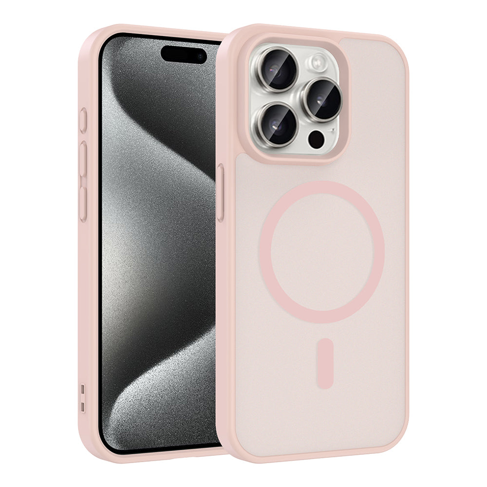 Apple iPhone 15 Pro Kılıf M-safe Şarj Özellikli Zore Babet Kapak
