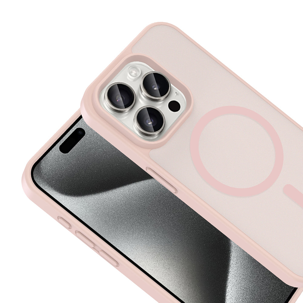 Apple iPhone 15 Pro Kılıf M-safe Şarj Özellikli Zore Babet Kapak
