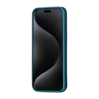iPhone 15 Pro Kılıf M-safe Şarj Özellikli 1500D Aramid Fiber Pitaka Military-Grade Classic Serisi Black-Grey Twill Kapak