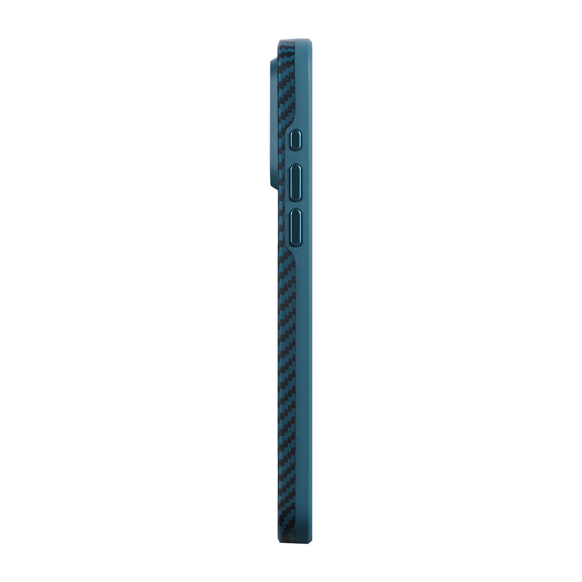 iPhone 15 Pro Kılıf M-safe Şarj Özellikli 1500D Aramid Fiber Pitaka Military-Grade Classic Serisi Black-Grey Twill Kapak