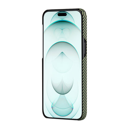 iPhone 15 Pro Kılıf M-safe Şarj Özellikli 600D Aramid Fiber Pitaka Tactile Woven Orchestra Serisi Overture Kapak