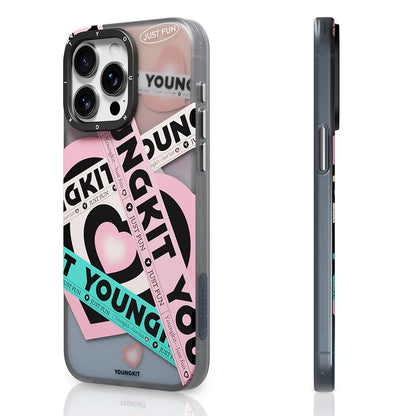 iPhone 15 Pro Kılıf M-safe Şarj Özellikli Airbagli Çift Katmanlı Youngkit Flipped Serisi Kapak