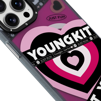 iPhone 15 Pro Kılıf M-safe Şarj Özellikli Airbagli Çift Katmanlı Youngkit Flipped Serisi Kapak