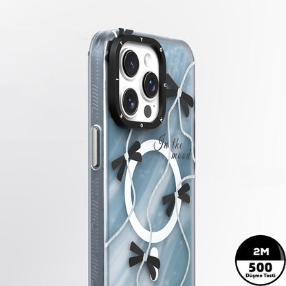 iPhone 15 Pro Kılıf M-safe Şarj Özellikli Airbagli Çift Katmanlı Youngkit Star&Butterfly Serisi Kapak