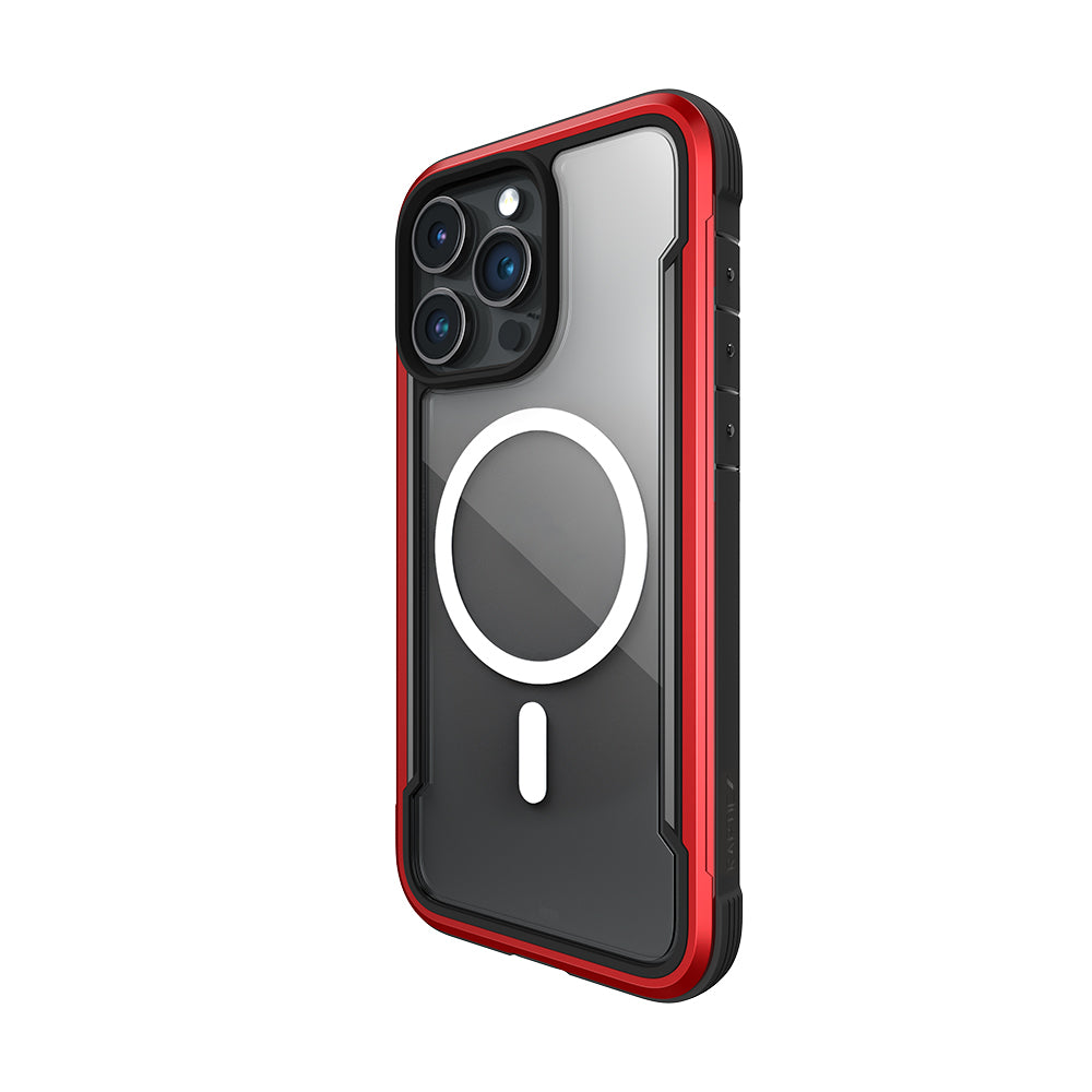 iPhone 15 Pro Kılıf M-safe Şarj Özellikli Airbagli Raptic Shield Serisi Şeffaf Arka Yüzey Kapak