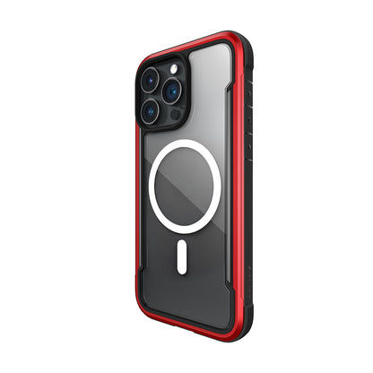 iPhone 15 Pro Kılıf M-safe Şarj Özellikli Airbagli Raptic Shield Serisi Şeffaf Arka Yüzey Kapak