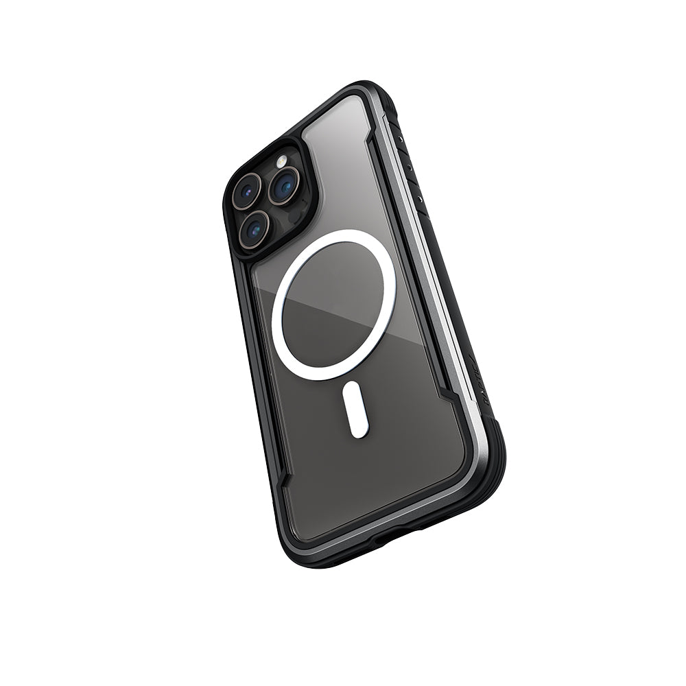 iPhone 15 Pro Kılıf M-safe Şarj Özellikli Airbagli Raptic Shield Serisi Şeffaf Arka Yüzey Kapak