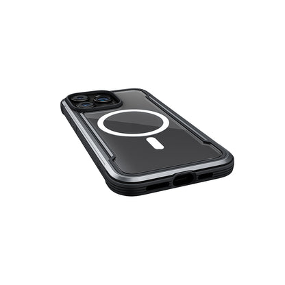 iPhone 15 Pro Kılıf M-safe Şarj Özellikli Airbagli Raptic Shield Serisi Şeffaf Arka Yüzey Kapak