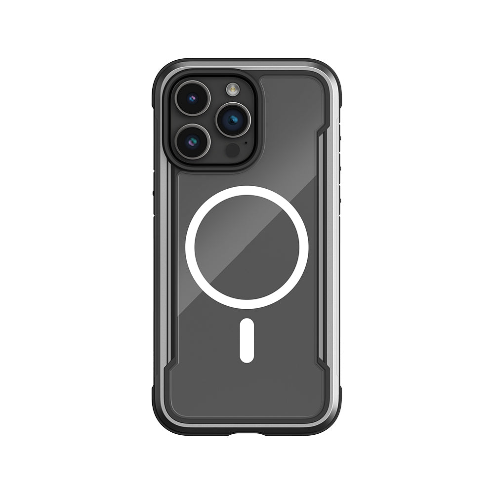 iPhone 15 Pro Kılıf M-safe Şarj Özellikli Airbagli Raptic Shield Serisi Şeffaf Arka Yüzey Kapak