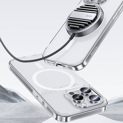 iPhone 15 Pro Kılıf M-safe Şarj Özellikli Airbagli Şeffaf Benks LucentPro Serisi Kapak