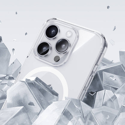 iPhone 15 Pro Kılıf M-safe Şarj Özellikli Airbagli Şeffaf Benks LucentPro Serisi Kapak