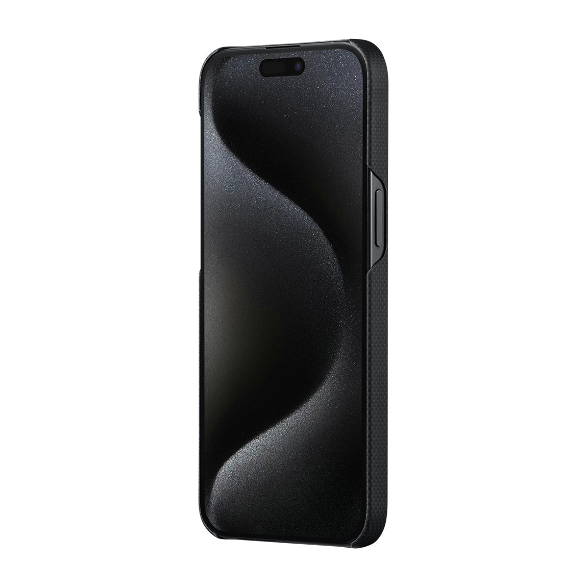 iPhone 15 Pro Kılıf M-safe Şarj Özellikli Aramid Fiber Pitaka Tactile Woven Break The Line Kapak
