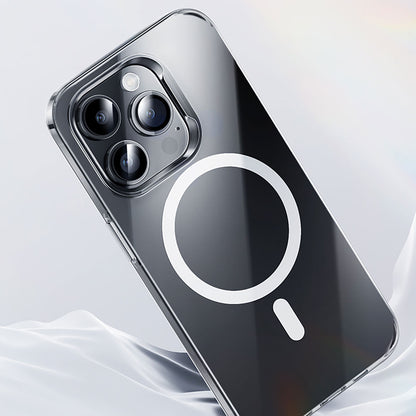 iPhone 15 Pro Kılıf M-safe Şarj Özellikli Benks Crystal Serisi Şeffaf Kapak