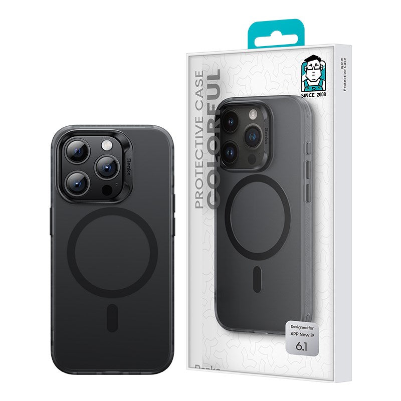 iPhone 15 Pro Kılıf M-safe Şarj Özellikli Benks Lucid Armor Kapak