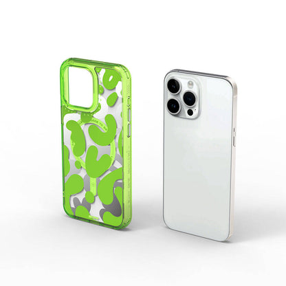 iPhone 15 Pro Kılıf M-safe Şarj Özellikli Boya Desenli Wiwu Fluorescent G Serisi Kapak