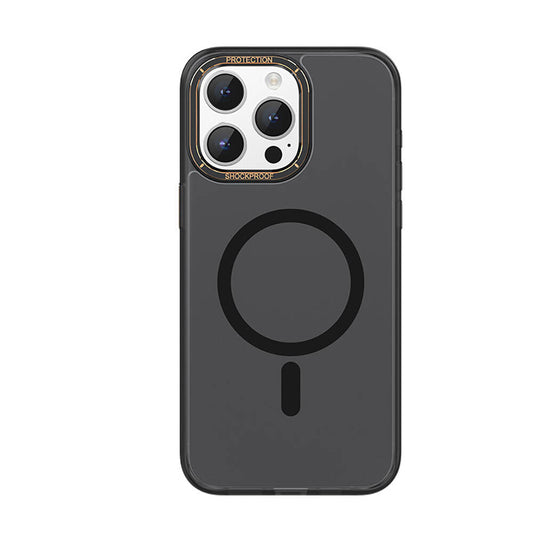 iPhone 15 Pro Kılıf M-safe Şarj Özellikli Cam Arka Yüzey Recci Michelin Serisi Kapak