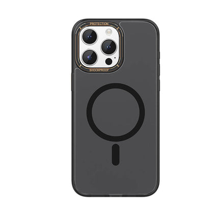 iPhone 15 Pro Kılıf M-safe Şarj Özellikli Cam Arka Yüzey Recci Michelin Serisi Kapak