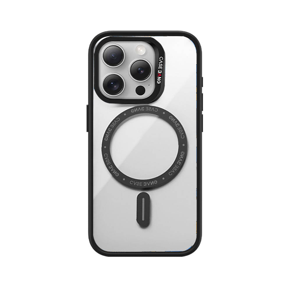 iPhone 15 Pro Kılıf M-safe Şarj Özellikli Casebang Body Frame Kapak